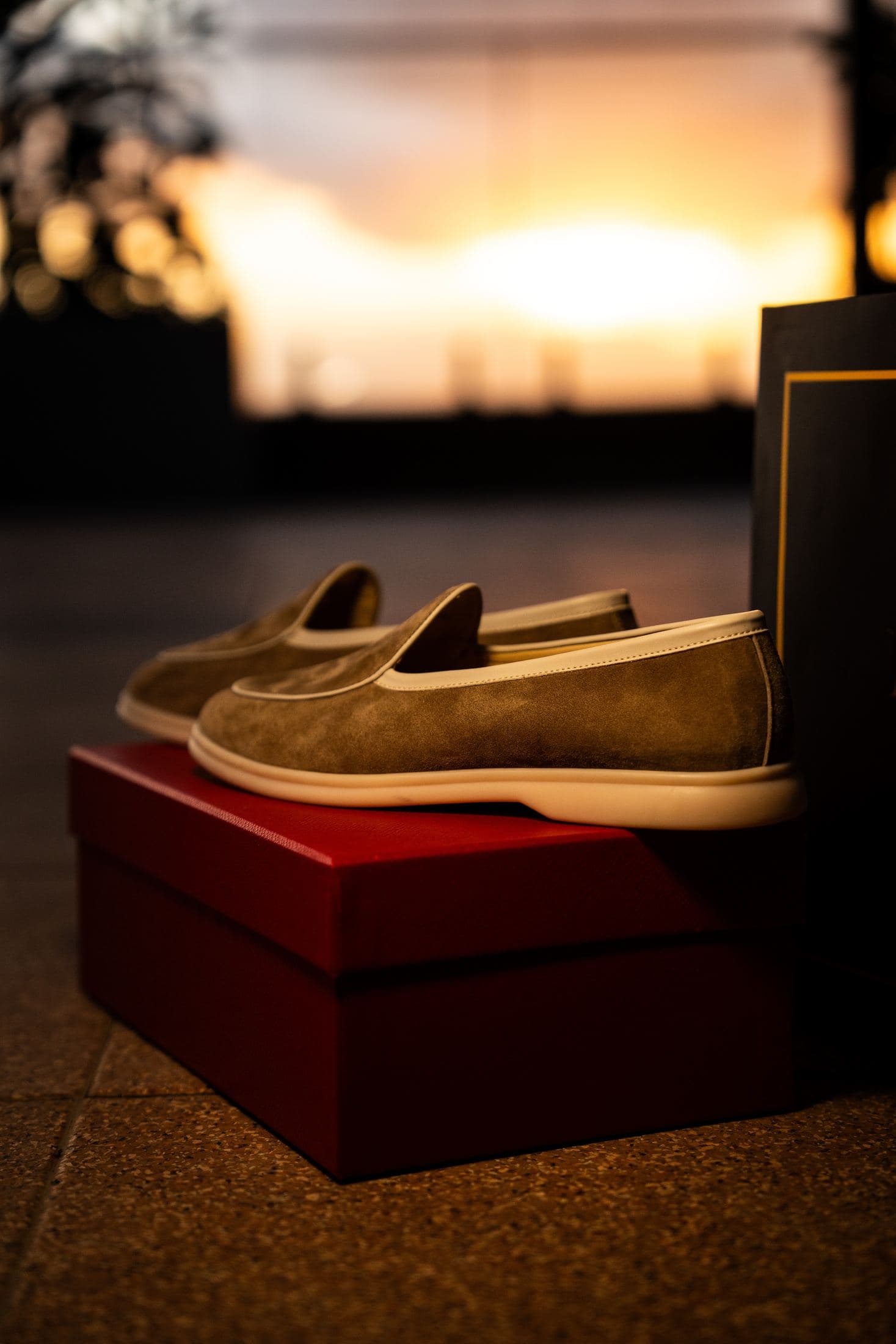 The Escape · Suede — suede slip-on loafer